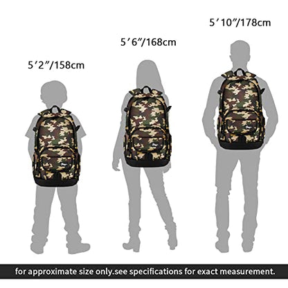 rickyh style School Backpack Travel Bag for Men & Women Lightweight College Back Pack with Laptop Compartmen - color: 04jl