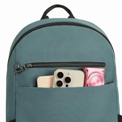 Travelon Anti-Theft Metro Backpack with RFID blocking pouch/NEW HARDWARE - color: Slate Blue/New Hardware