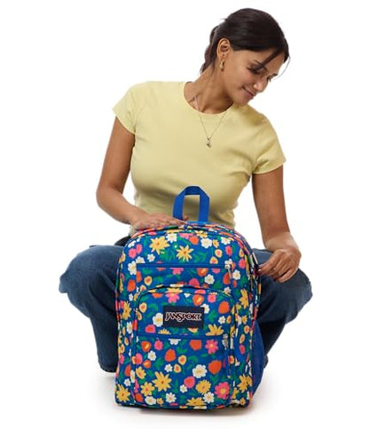 JanSport Laptop Backpack - Computer Bag with 2 Compartments, Ergonomic Shoulder Straps, 15” Laptop Sleeve, Haul Handle - Flower Market - color: Flower Market