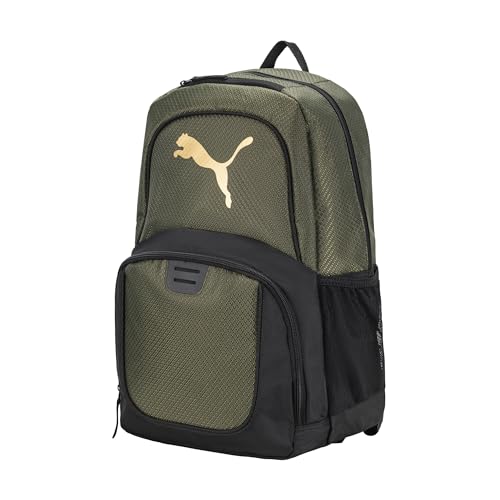 PUMA Evercat Contender 3.0 Backpack, Green, OS - color: Green Moss, style: Contender Backpack With Laptop Sleeve, Item Organizer & Media Pocket