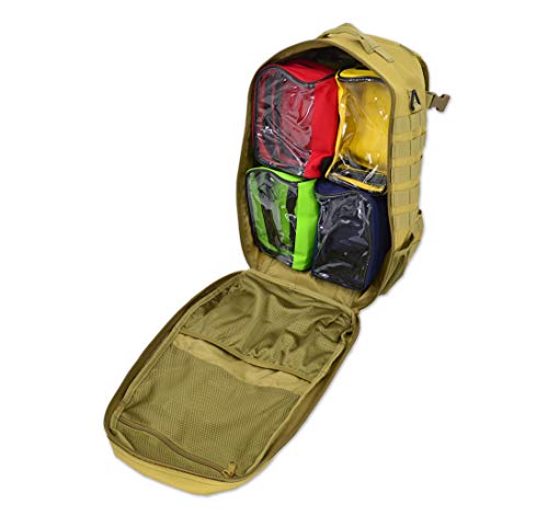 Lightning X Premium Tactical Medic Backpack w/Modular Pouches & Hydration Port (Desert Tan) Large - color: Desert Tan