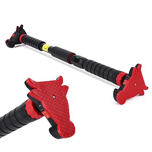 Pull Up Bar for Doorway,Adjustable Strength Training Bars Without Screwwith Level Meter, No Installation Required, and Adjustable Width for Home Gym Upper Body Workout, Max Load 440 LBS,27-42inch