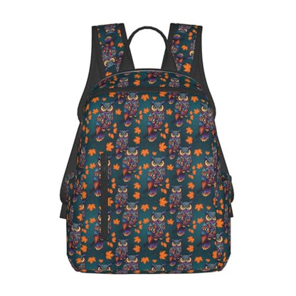 Anti Scratch Polyester Backpack Boho Mandala Owl, Smooth Surface Multipurpose Travel Pack for All Weather Daily Use Unisex - color: Picture (44)