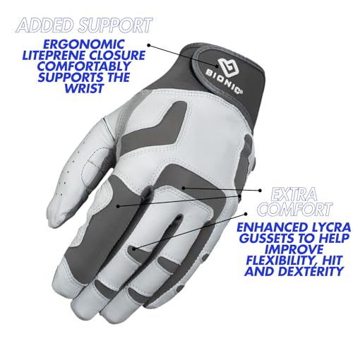 Bionic Men's ReliefGrip 2.0 Golf Glove - size: Large