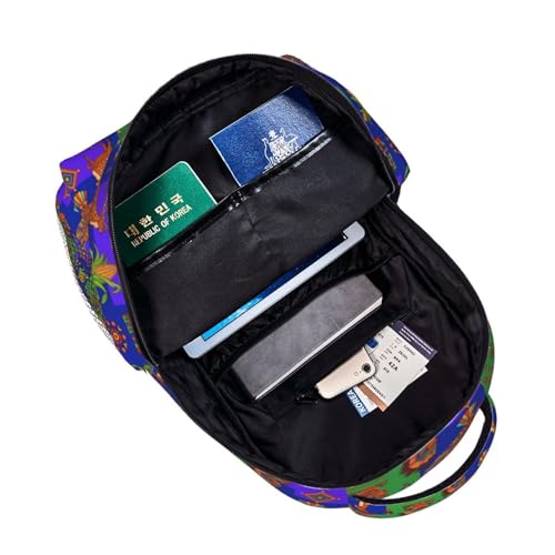 Stylish Commuter Backpack Oaxaca Mexico Mexican Mayan Tribal Art, Lightweight Laptop Daypack for Work Office Daily and Travel - color: Pattern (261)