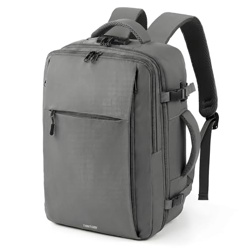 TANTOMI Travel Backpack for Women, Carry On Backpack with Wet-Dry Separation Compartment, TSA-Compliant Laptop Backpack, Personal Item Travel Bag with Anti-Theft Lock for Weekender (Dark Grey) - color: 2-dark Grey