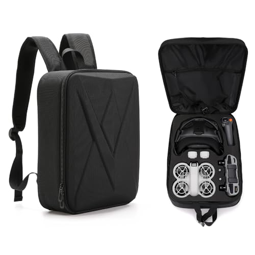 Neo GOGGLES N3 Carrying Case, Travel Backpack Storage Shoulder Bag for DJI Neo GOGGLES N3 and Accessories Portable Organizer EVA Protective Cover Shell, 37 * 27 * 12.5cm