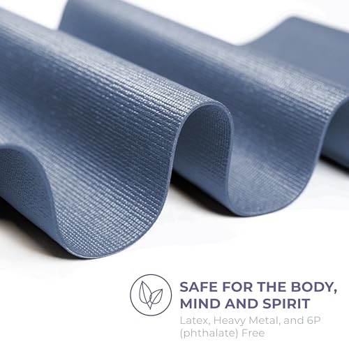 Voyage Yoga Mat, 6 Pack, 72" x 24" Professional Studio and Gym Bulk Yoga Mats, 5mm Thick, Durable, Anti-Tear, Non Slip Fitness and Exercise Mats - color: Calm Studio Multi