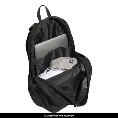 adidas Prime 7 Backpack for Laptop, School and Travel, 37L - color: Black/Gold Metallic