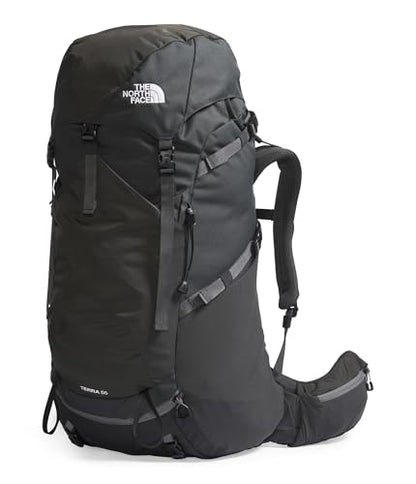 The North Face Women's Terra 55 Backpack - Hiking Pack, Women-Specific Fit, Cinch-Top Opening, Pole & Ice Axe Attachments, Asphalt Grey/TNF Black-NPF, X-Small/Small - color: Asphalt Grey/Tnf Black-npf, size: X-Small-Small
