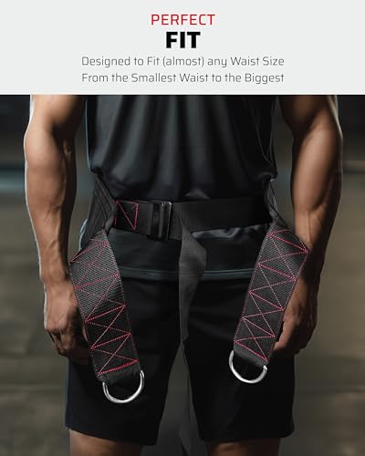 THEFITGUY Ultimate Cable and Sled Training Bundle: Multi-Attachment Belt & Sled Pulling Belt