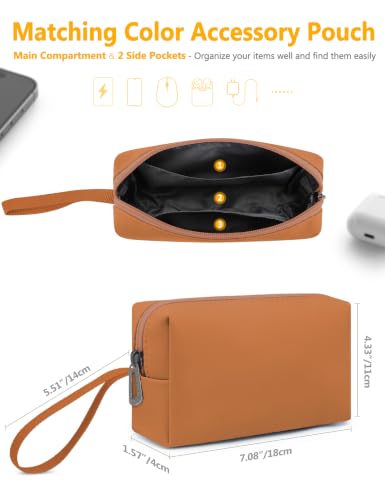 HYZUO 13.3-14 Inch Laptop Sleeve Case Bag with Adjustable Stand for MacBook Pro 14 M5/M4/M3/M2/M1 Pro/Max A3426 A3427 2026-2021, MacBook Air/Pro 13.3, 13.8-13.5 Surface Laptop, Brown - color: Brown, size: 13.3-14 Inch