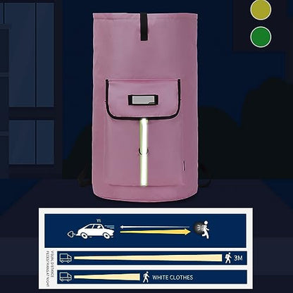 laundry bag backpack,extra-large heavy duty laundry bags,laundry backpack for college students,drawstring closure (Light Pink Laundry Bag) - color: Light Pink Laundry Bag