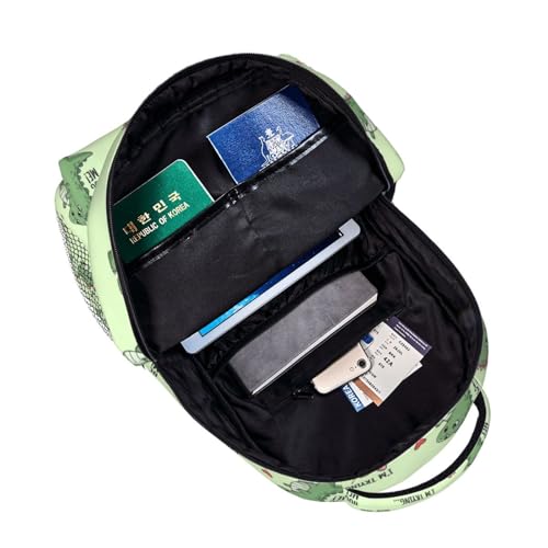 Multi Purpose Gym Backpack Dinosaur Lovers Couple Hug, Casual Daypack with Inner Pocket and Mesh Side Pockets for Sports and Weekend Trips - color: Pattern (750)