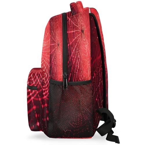 Spiders Web Laptop Backpack for Women 17 inch Backpacks Lightweight Computer Bag Rucksack Casual Daypack Work Travel - color: Multicolor-1