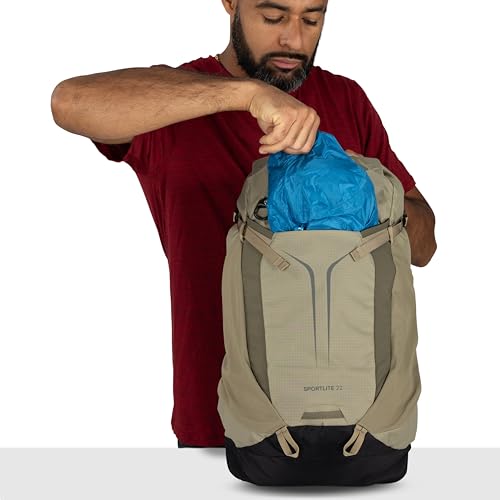 Osprey Sportlite 22L Lightweight Hiking Backpack for Men and Women - Everyday Hiking Bag - Travel Daypack, Graphite Purple - color: Graphite Purple, style: 22l
