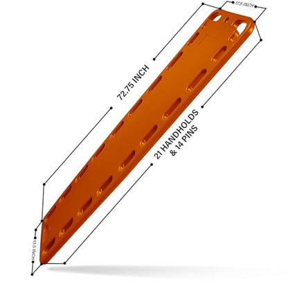 Spine Board Stretcher for Patient Rescue – Lightweight Backboard with Secure Fastenings, Compact Storage, High-Load Capacity, and Durable Build for Emergency Use