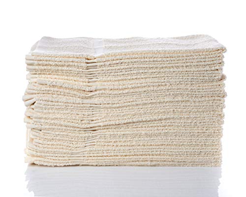 SIMPLI-Magic Cotton Hand Towels 16"x27" (12 Pack) – Soft Towels for Bathroom, Kitchen, Salon & Gym (Beige) - color: Beige