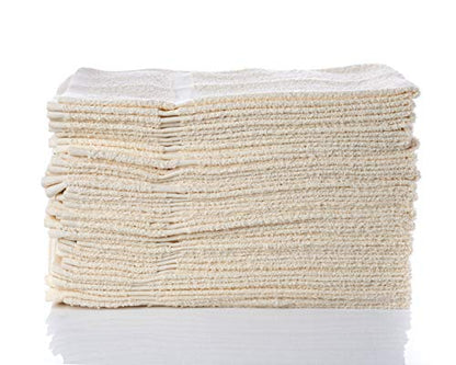 SIMPLI-Magic Cotton Hand Towels 16"x27" (12 Pack) – Soft Towels for Bathroom, Kitchen, Salon & Gym (Beige) - color: Beige