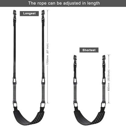 Kipika 48" Ceiling Mounted Pull Up Bar, Heavy Duty Multi-Grip Chin Up Bar,Mounted Pullup Bar, Adjustable Height, Pull Up Bands for Chin Ups & Body Stretching, Ideal for Home Gym and Strength Training - color: Pull Up Bands