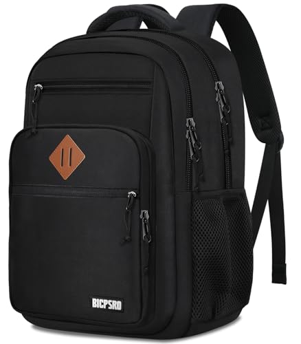 Classic Backpack for Men Women, School Backpack for Boys Girls Teens,15.6 Inch Laptop Bookbag with Reinforced Straps for College High Middle School Work Business Book Bag, boys backpack, Black - color: C5-black, size: 15.6 Inch