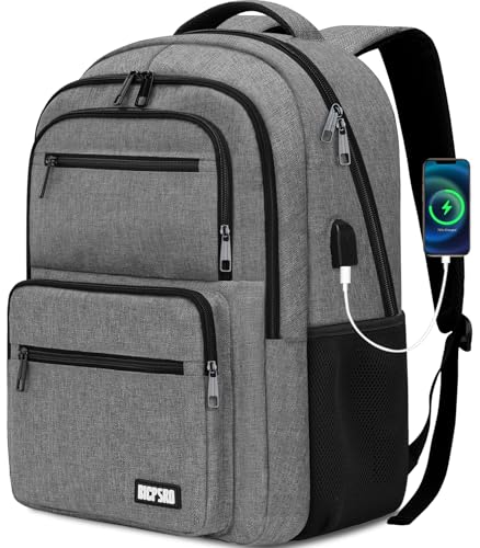 Backpack for School, School Backpack for Boys Girls Teens, College Book Bag, Water Resistant Bookbag, Back Pack for Men Women, Business Work Travel Grey - color: C9-grey, size: 15.6 Inch