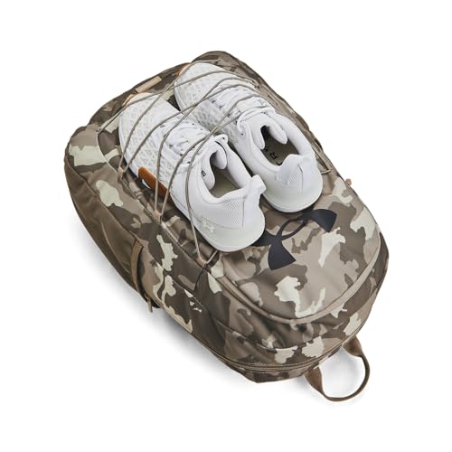 Under Armour Hustle Sport Backpack - color: (200) Taupe Dusk / Timberwolf Taupe / Metallic Gun Metal
