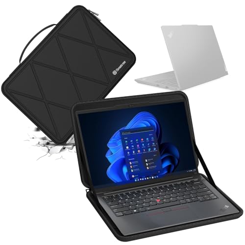 Smatree Hard EVA Protective Sleeve Case Compatible for 14 inch Lenovo IdeaPad 5X 2-in-1, for ThinkPad T14s, for ThinkPad T14 Gen 5 Laptop Bag (X8042) - color: X Series-Black, size: For 14 inch Lenovo IdeaPad 5X/ThinkPad T14(X8042)