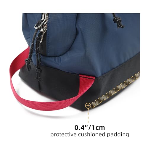 Travel Toiletry Bag 5L, Compact Travel Organizer with Waterproof TPU Wet/Dry Compartment - color: Blue Abyss, size: 5L