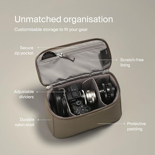 Urth Arkose 20L Modular Backpack + 3.7L Camera Insert - Water Resistant, Anti-Theft, Recycled Bag for DSLR/SLR/Mirrorless, 13-16 Inch Laptop in Green - color: Green