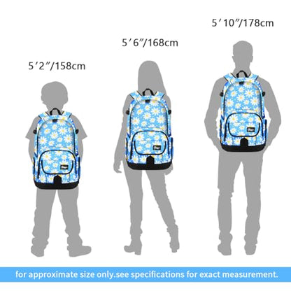 rickyh style School Backpack Travel Bag for Men & Women Lightweight College Back Pack with Laptop Compartmen - color: 04jidanhua