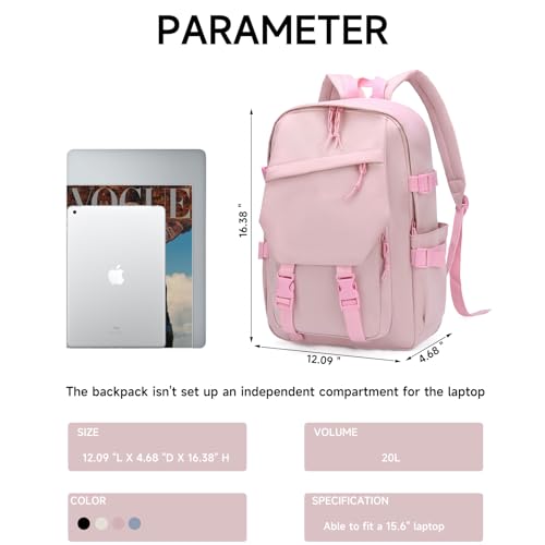 GAEKEAO Classical Basic Travel Backpack for Women and Men Lightweight Travel Workout Sports Backpack Casual Daypack, Pink - color: A04 Pink