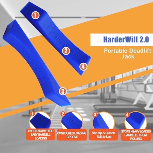 Deadlift Jack Alternative (1 Pair) Easy to Load and Unload Weight Plates, Perfect for Deadlift, Crossfit, Powerlifting, Weightlifting, Home Gym for Your Gym Bag - color: D: Purplish Blue