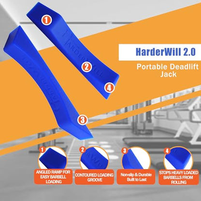Deadlift Jack Alternative (1 Pair) Easy to Load and Unload Weight Plates, Perfect for Deadlift, Crossfit, Powerlifting, Weightlifting, Home Gym for Your Gym Bag - color: D: Purplish Blue