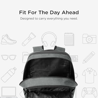 TravisMathew Duration Backpack with Laptop Sleeve, Water-Resistant Bag for Work, Travel & Hiking, Graphite Heather - color: Graphite Heather