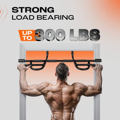 Yes4All Heavy Duty Wall Mounted Pull Up Bar, Over Door Pull Up Bar for Doorway, Multi Grip Chin Up Bar, Sturdy Strength Training Bars & Durable Gym Bar for Home Exercise - style: Pull Up Bar XSP