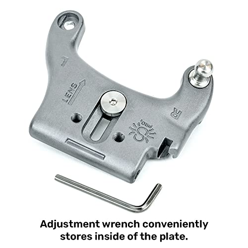 SPIDER HOLSTER – Clip-on Camera Holster and Camera Plate with Durable Stainless Steel Pin – Compatible with Any Belt - color: Silver