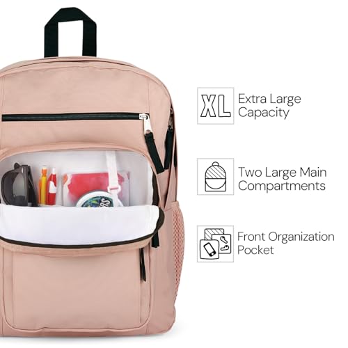 JanSport Laptop Backpack - Computer Bag with 2 Compartments, Ergonomic Shoulder Straps, 15” Laptop Sleeve, Haul Handle - Blue Dusk - color: Blue Dusk