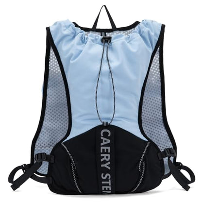 Lightweight Running Hydration Backpack, 1.5L Water Bag Running Vest | Marathon, Hiking Cycling, Breathable Adjustable Design, Unisex - color: Light blue