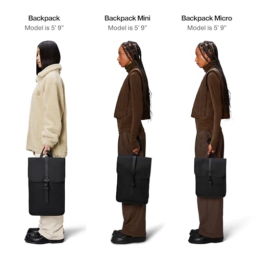 RAINS Backpack - Navy Waterproof Slim Backpack for Men and Women - 15 Inch Laptop Compartment, Flap Closure, Water Resistant & Water Repellent - 2 Year Warranty - color: Navy, size: Standard