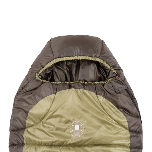 Coleman North Rim 0°F Sleeping Bag, Cold-Weather Mummy Sleep Sack with No-Snag Zipper & Adjustable Hood for Warmth & Ventilation, Camping Sleeping Bag - style: Pfas-free