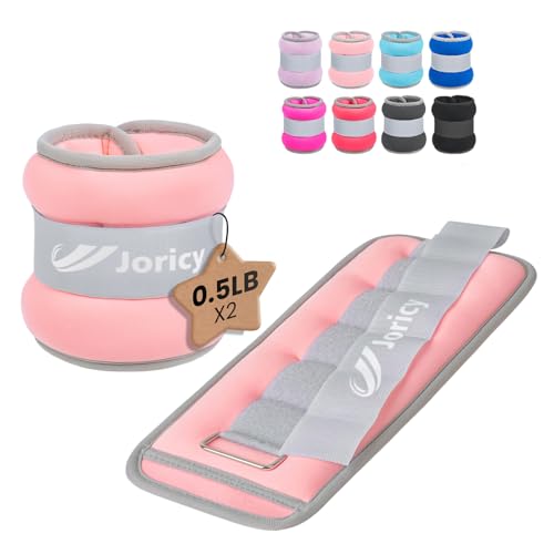 Ankle Weights A Pair of 1/2/3/4/6/8/10/12/20 LBS Wrist Leg Arm Weights for Women Men with Adjustable Straps, Strength weighted for Physical Therapy Running Walking Home Fitness Gym Workout Weight Loss - color: Light Pink