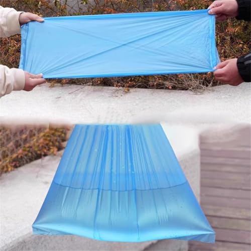 5 Pairs Disposable Rain Boots Shoe Covers Waterproof Portable Elastic Band for Adults Outdoor Travel Hiking Emergency - color: Blue