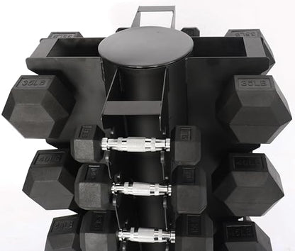 Fitvids A-Frame Dumbbell Weight Rack, Vertical Storage Rack for Dumbbells, Weight Stand Only for Home Gym Space Saver, 4-Tier or 5-Tier Option - style: Vertical, Spinnable, 1000LB Capacity