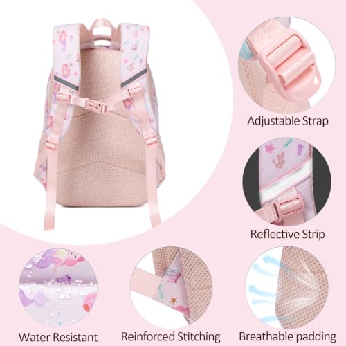 abshoo Lightweight Kids Backpack For School Girls Elementary Kindergarten Bookbag School Bags (Mermaid) - color: Mermaid