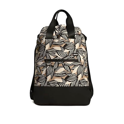 VOORAY 23L Flex Cinch Drawstring Backpack, Textured Leaves – Lightweight Travel Bag, Sports Gym Backpack for Women & Men, Weekender Bag - color: Textured Leaves