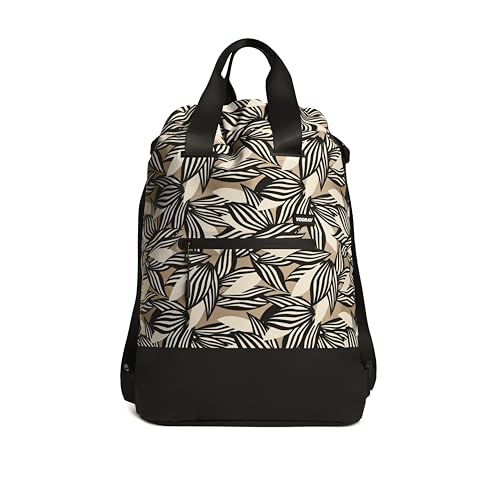 VOORAY 23L Flex Cinch Drawstring Backpack, Textured Leaves – Lightweight Travel Bag, Sports Gym Backpack for Women & Men, Weekender Bag - color: Textured Leaves
