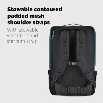 Topo Designs Global Travel Bag – 30L or 40L - Carry-On Compliant Most Airlines, Durable Travel Duffel Bag, Clam Shell Main Pocket, Laptop Sleeve, Backpack, Sling, Luggage (40L / Navy) - color: Navy, size: 40L