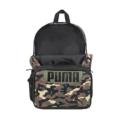 PUMA KIDS' EVERCAT BACKPACK & LUNCH KIT COMBO - color: Olive