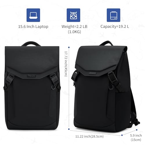OIWAS Backpack for Men, 16 Inch Laptop Backpack for Men with Magnetic Buckle, Water-Resistant Travel Laptop Backpack - style: 19.2l